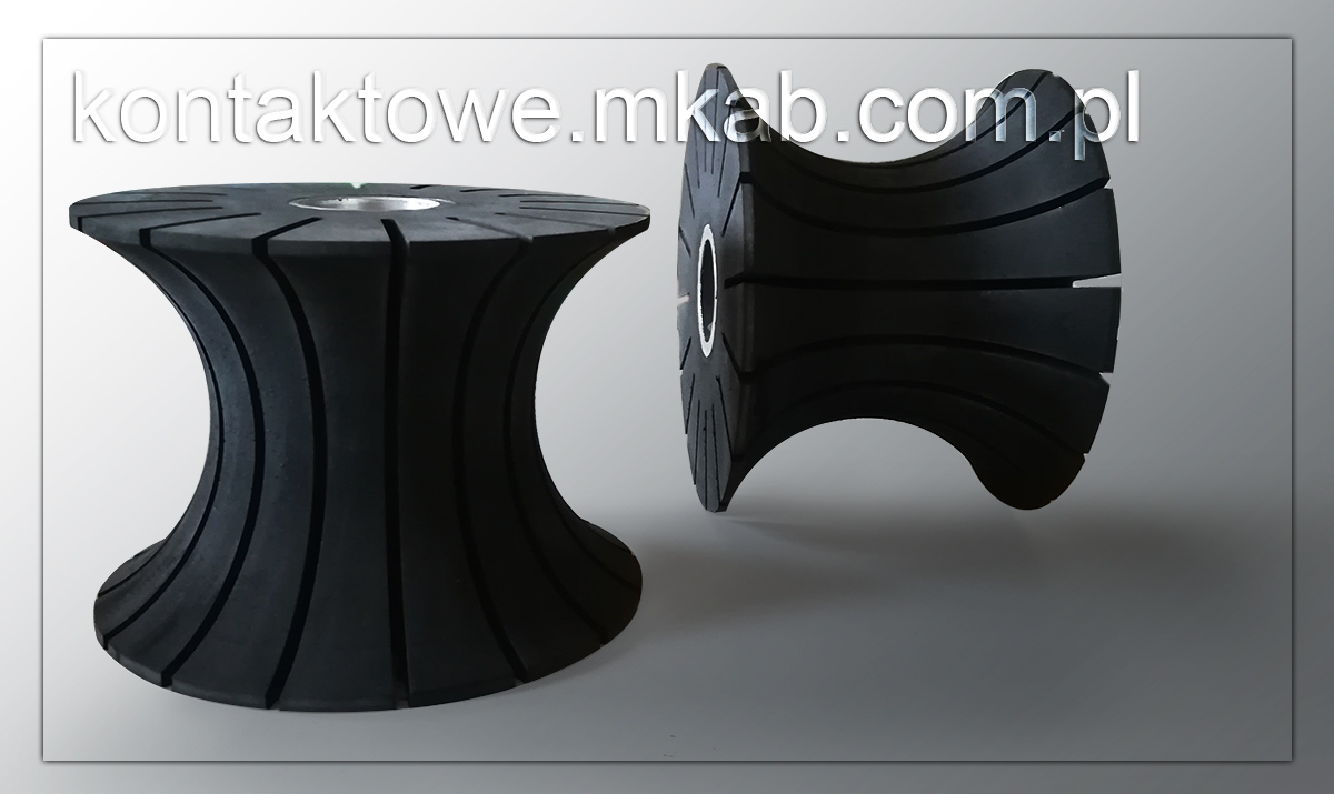 Gumowane Koło specjalne z wybraniem promieniowym ∅ 120x88x28
